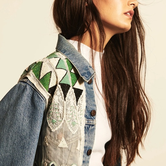 Levi's Made and Crafted Collection beaded denim jacket - Picture 2 of 12